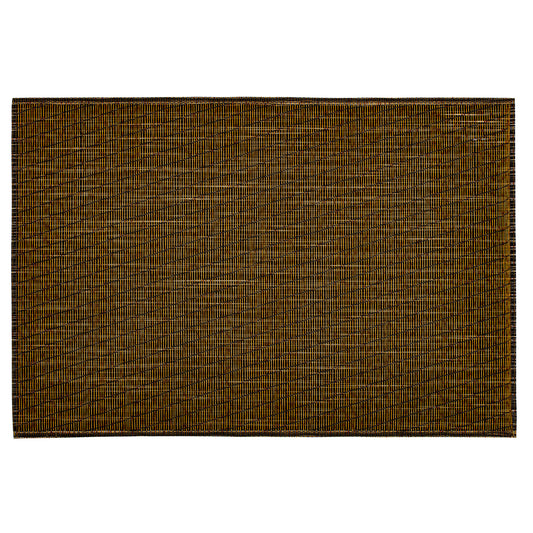 Charcoal & Gold | Close up of textured wave pattern on placemat, ideal for modern dining settings.