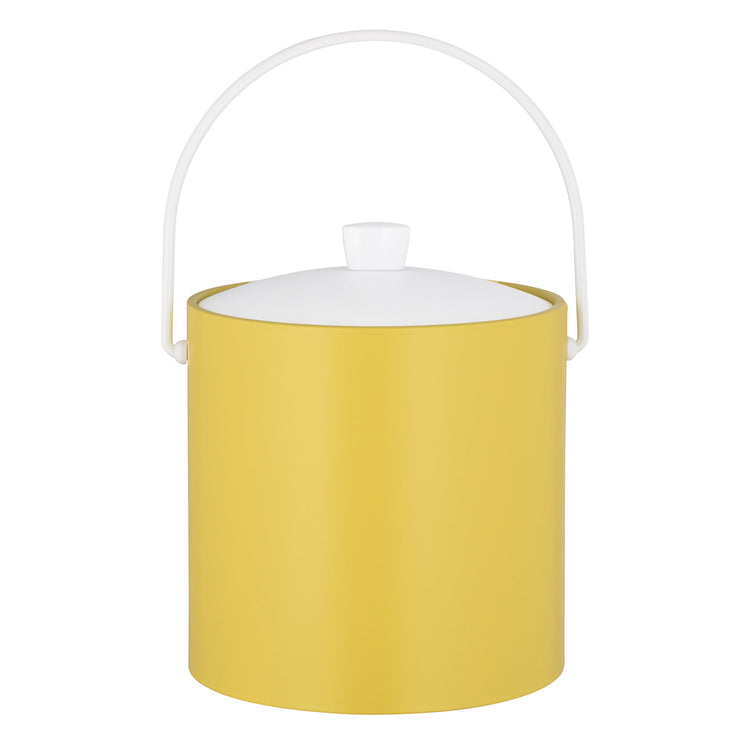 Lemon | Ice bucket with a classic design and acrylic cover, photographed in full on white surface.