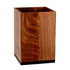 Acacia | Taniya Nayak exclusive wood bathroom wastebasket with natural wood grain finish, perfect for adding warmth and style to your bath space.