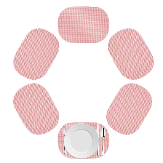Orchid | Oval shaped fishnet placemat set for 6 people.