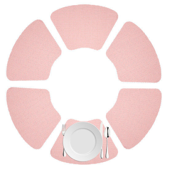 Orchid | Detail shot of intersecting lines in fishnet pattern.