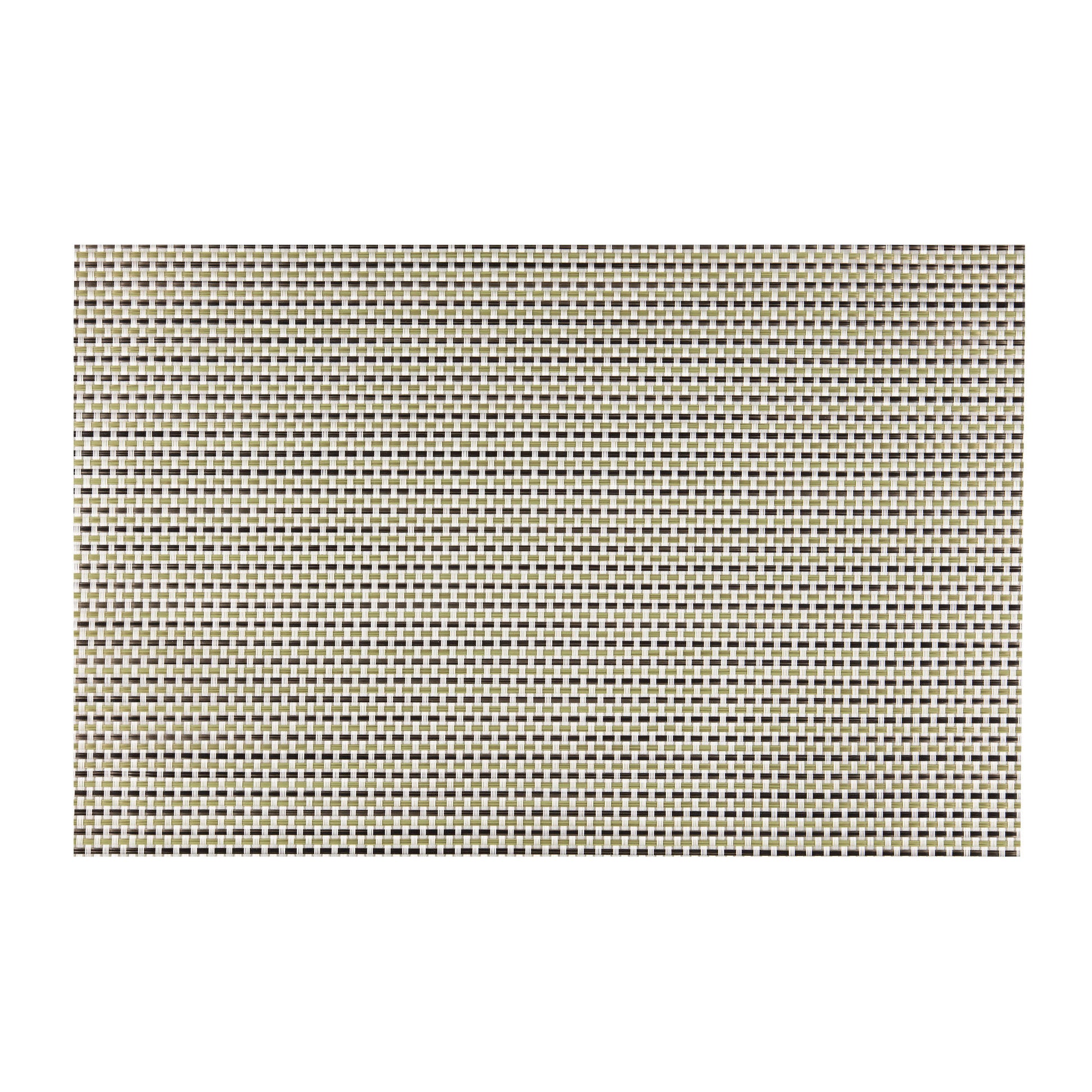 Moss | detail view of the woven placemat in a moss color.