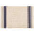 Navy | Detail view of the ticking stripe placemat.