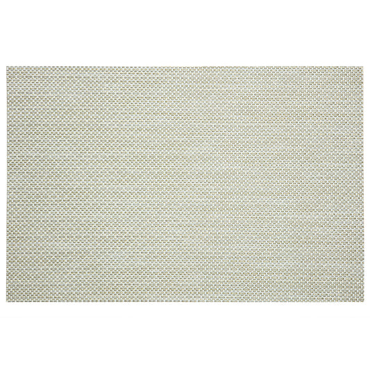 Multi | Close-up of woven placemat with shimmering golden thread accent, part of an elegant set of 6.