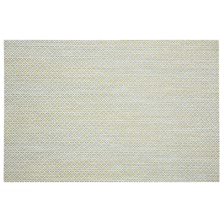 Multi | Close-up of woven placemat with shimmering golden thread accent, part of an elegant set of 6.