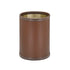 Pinecone | 8-quart round leatherette wastebasket with a smooth, textured finish, displayed upright on a white background.