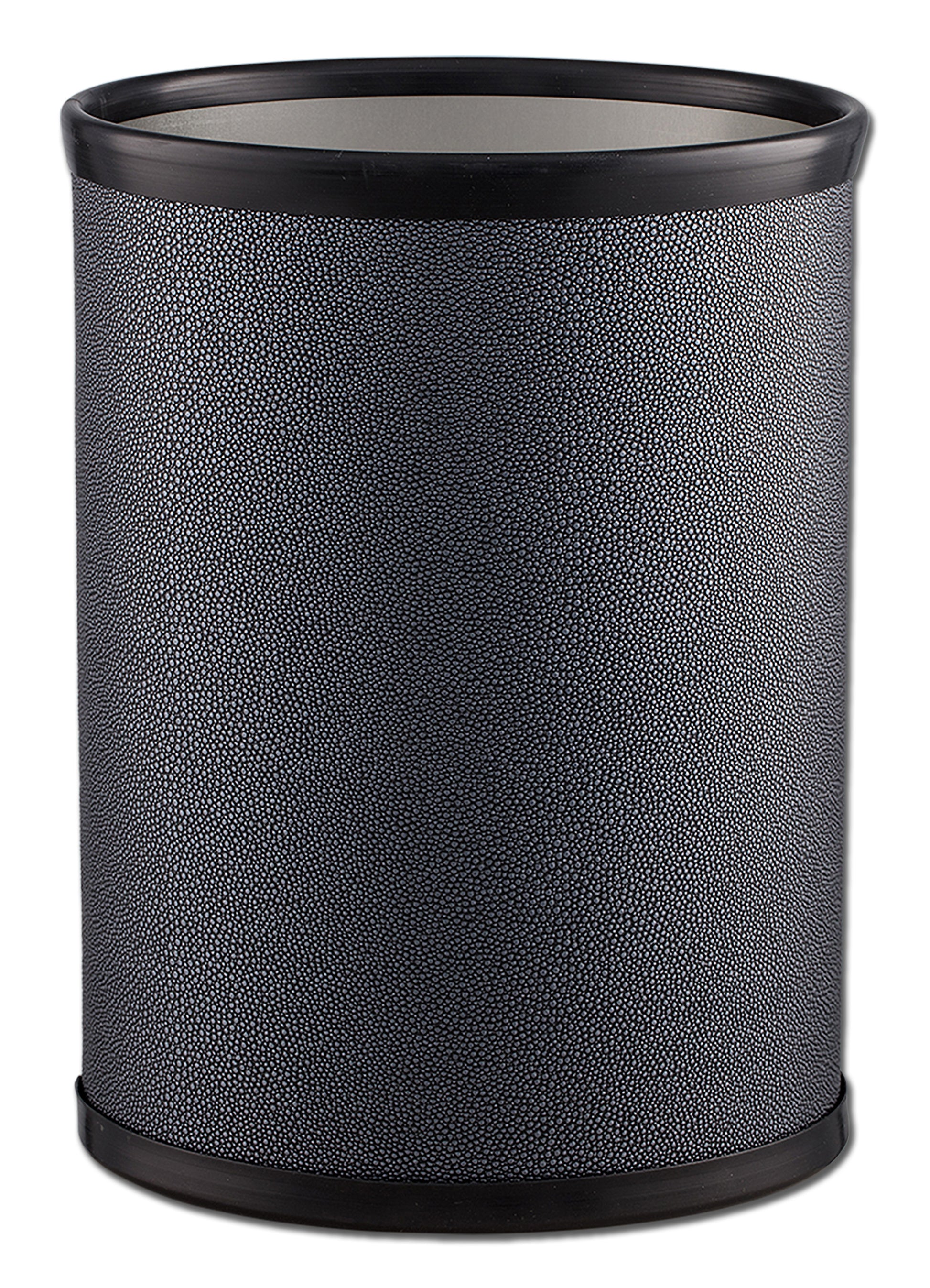 Noir | 13qt oval wastebasket placed on a white background would look great in any living space.