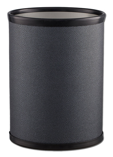 Noir | 13qt oval wastebasket placed on a white background would look great in any living space.