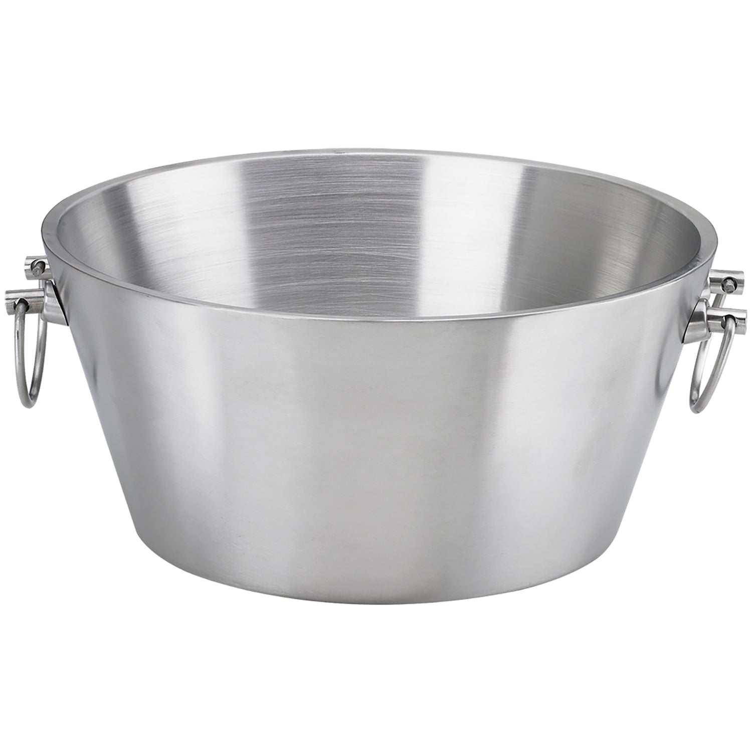 Brushed Stainless Steel | 15" double wall insulated party tub that can be used for home parties.