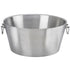 Brushed Stainless Steel | 19" grande double wall insulated party tub on a white background, designed for chilling beverages at home.