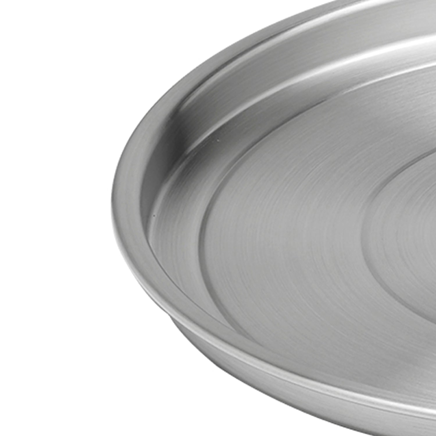 Brushed Stainless Steel | Modern tray with brushed finish, ideal for serving drinks or displaying home decor.