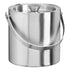 Brushed Stainless Steel | 1.5-quart ice bucket with a smooth design displayed on a white background.