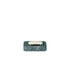 Turquoise | A small rectangular soap dish with a dark teal marbled base and a white oval insert, centered on a plain white background.