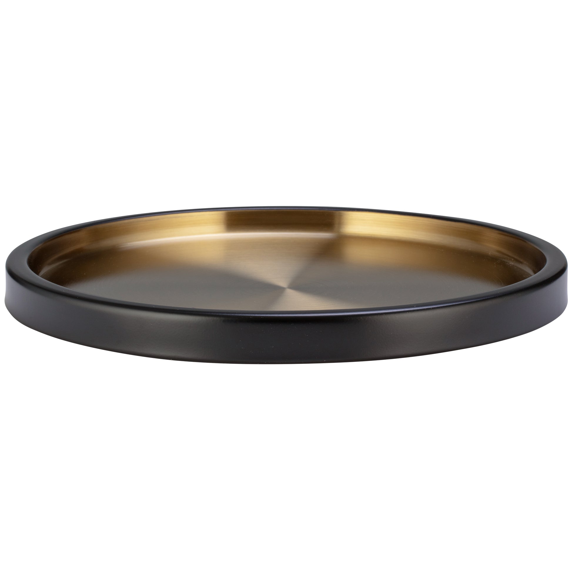 Black & Gold | Modern serving tray with a black base and gold surface, perfect for entertaining.