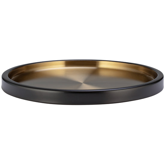 Black & Gold | Modern serving tray with a black base and gold surface, perfect for entertaining.