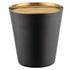 Black & Gold | Two-tone black and gold 2.5qt ice bucket with a sleek, modern finish on a white background.