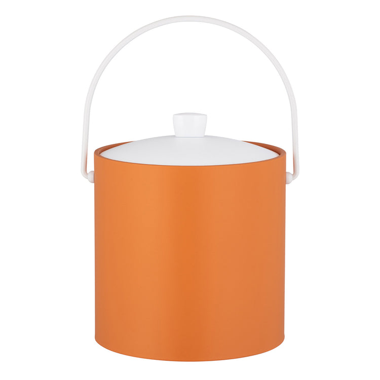 Spice Orange | Party ready 3qt ice bucket with an acrylic cover and arc knob.