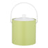 Light Green | Front view of 3QT ice bucket with acrylic cover on white background.