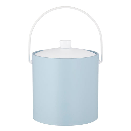 Light Blue | Minimalist ice bucket with clean lines, displayed on a white background.