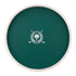 Tropic Green | Round serving tray 14" with golf clubs and ball decal centered, displayed on a plain white background.