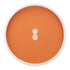 Spice Orange | Round serving tray with a white pineapple decal in the center, displayed on a plain white background.